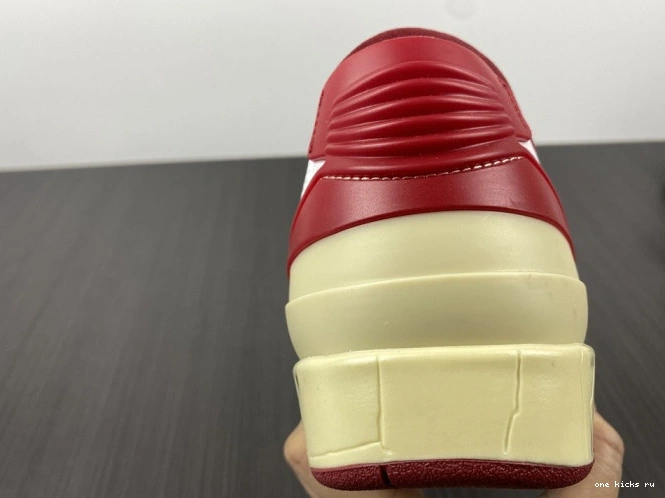 Rep Onekick Low DJ4375-106 Jordan White 2 SP Off-White Retro Red 0722